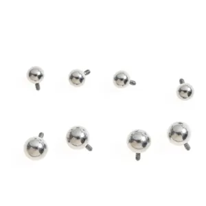 Edelstahl Body Piercing Ersatzkugeln Kugel fuer Barbell Labret Zungenpiercing