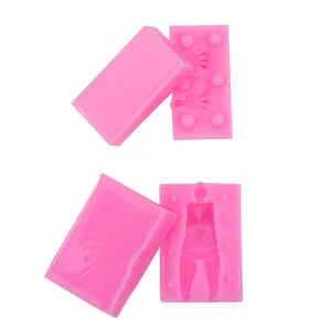 Mini Moule en Silicone Proportionnel Pour Argile Formes de Main et de Corps Bricolage Accessoires Décoratifs Souple