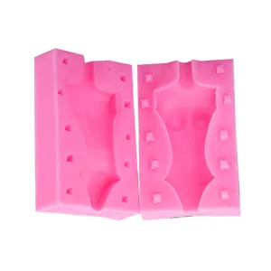 Silikon Koerper Form fuer Ton und Fondant Handwerk, weiblicher Torso DIY Puppen Zubehoer