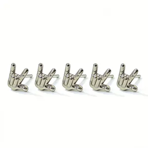 Titanium ik hou van jou hand teken oorbellen rock stijl body piercing sieraden