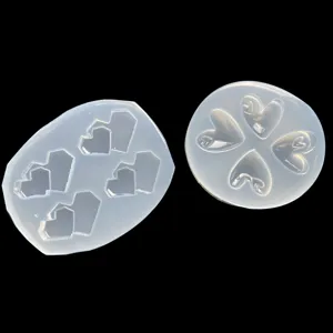 Moules en silicone transparent pour bijoux en résine époxy DIY, outils de pendentifs détaillés.