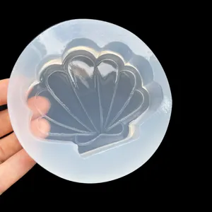 Transluzente Muschel Silikonform für DIY Kristall Epoxidharz Ozean Serie Basteln Zubehör.