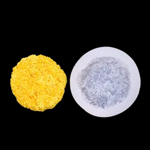 Simulatie Instant Noedels En Gepocheerd Ei Siliconen Mal Voor Taart Decoratie Fondant Chocolade Aromatherapie Steen Decor