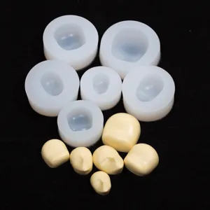 Silicone molds set for ultra-light clay and fondant doll face DIY crafting accessories.