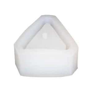 Geometric triangle silicone mold for succulent plant flower pot epoxy resin casting DIY crafts.