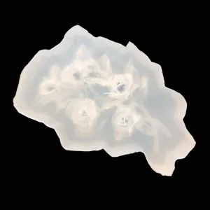 3D Roos Bloem Siliconen Vorm Voor DIY Polymeer Klei Kristal Epoxyhars Ambacht Handgemaakte Plant Ornament Decoratie Bakvormen