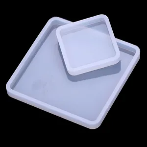 Silikonform Set für DIY Epoxidharz Handwerk, große und kleine quadratische Gussformen.