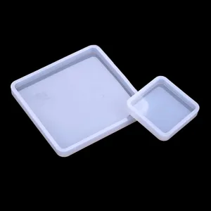 Quadratische Silikonformen Set gross und klein DIY Epoxy Harz Gussform Werkzeug Kit