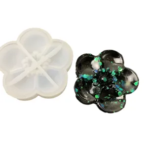 Καλούπι σιλικόνης 3D λουλουδιού από ρητίνη DIY χειροποίητη διακόσμηση στολίδι!
