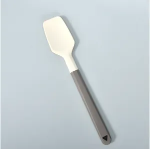 Silicone spatula baking scraper kitchen tool cream mixing spoon with grey handle non stick