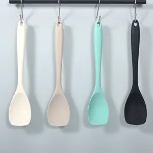 Silikon Spoonula Hitzebeständiger Küchenschaber Löffel Zum Kochen Backen Salatmischen Antihaft Einteiliges Design