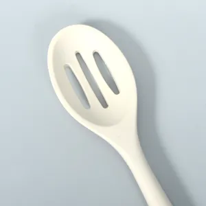 Weißer Silikon Schaumlöffel Küchen Kochwerkzeug hitzebeständig Hauptprodukt Ansicht neu