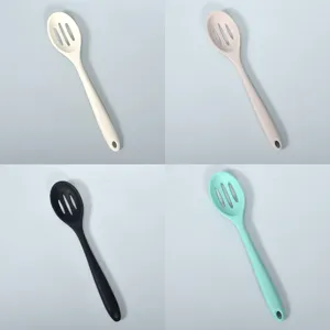 Silikon Schaumlöffel Küchen Kochwerkzeug Hitzebeständig Salat Löffel Kochgeschirr Set