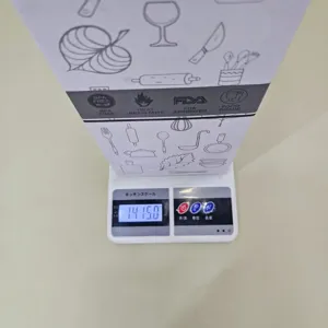 Silikon Küchenutensilien Set Detailansicht mit Produktverpackung Gewicht und Sicherheitszertifizierung.