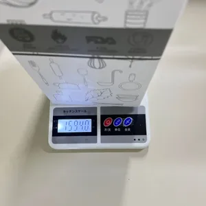 Digitale Küchenwaage mit klarem LCD-Display, präzise Gewichtsmessung zum Kochen und Backen.