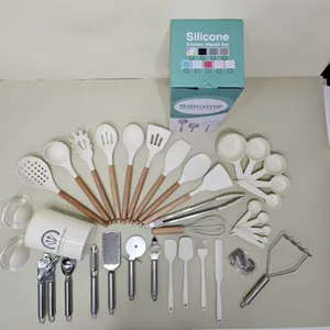 47 Pieces Silicone Kitchen Utensil Set Heat Resistant Kitchenware Cooking Spatula Tools