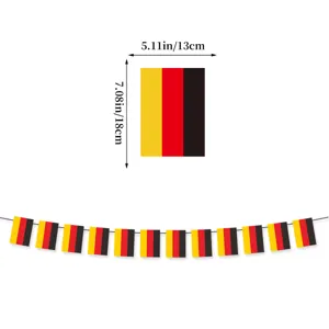 German flag bunting banner for party decoration, school layout and holiday events display.