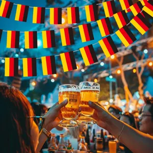 German flag party banner decoration bunting for national day celebration events and school decor