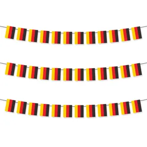 Germany Flag Party Decoration Banner Paper Striped Bunting Hanging Garland For National Day Oktoberfest School Hanging Decoration