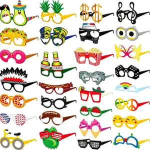 Conjunto de gafas de fiesta divertidas hawaii verano playa accesorios de foto novedad