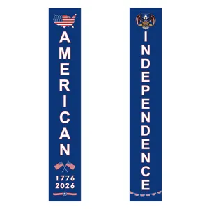 Set de pancartas para puerta del día de la independencia americana 250 aniversario.