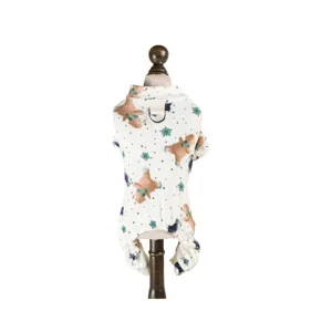 Acogedor pijama de invierno para mascotas con osito, ropa suave y cálida de cuatro patas.
