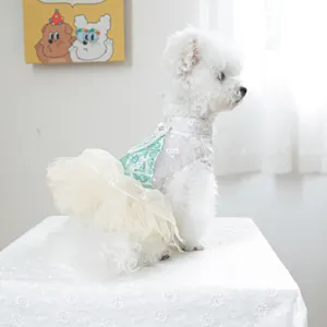 Abito in pizzo per cani Minz Mambo simpatico cucciolo festa principessa tutu vestiti