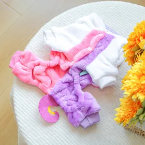 PETCIRCLE vestiti caldi in peluche a quattro zampe per cani di piccola taglia, pile invernale.