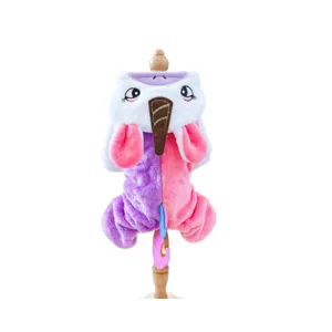 Vestiti per animali domestici in peluche unicorno a quattro zampe per cani di piccola.