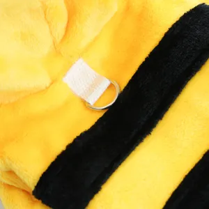 Cute pet winter warm fleece clothing detail shot for small dogs and puppies, soft fabric.