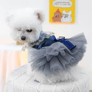 Leuke huisdier hond tutu jurk mesh prinses rok voor kleine honden puppy kleding mode