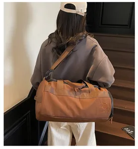 Große Sporttasche für Damen und Herren, Reisetasche Fitnesstasche mit Schultergurt.