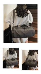 Große Sporttasche Fitnesstasche Reisetasche für Damen und Herren mit verstellbarem Gurt.