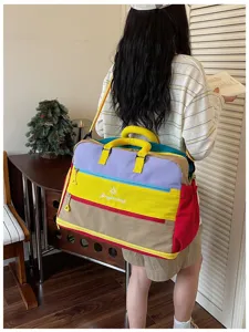Farbige große Kapazität Reisetasche Wochenendtasche Sporttasche für Reisen und Alltag