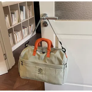 Lightweight travel duffel bag with dry wet separation, large capacity portable luggage bag for gym.