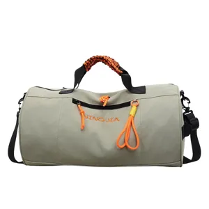 Large Capacity Waterproof Cylindrical Gym Duffel Bag Wet Dry Separation Multi-function Sports Travel Bag For Men Women