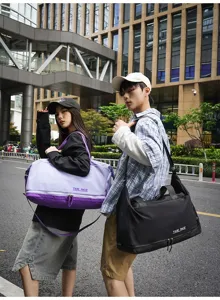 Grande capacità borsa sportiva palestra viaggio tracolla borsa per uomo donna
