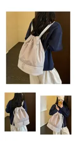 Sac à dos de natation étanche portable avec séparation sec/humide pour le fitness et voyage.