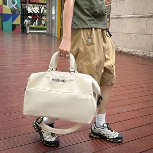 Waterproof Large Capacity Travel Bag Dry Wet Separation Fitness Duffel Bag Casual Nylon Handbag Shoulder Luggage Bag