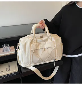 Large capacity casual gym bag with dry wet separation and expandable design for travel.