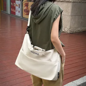 Large capacity travel gym bag waterproof canvas fitness duffel bag for women short trips