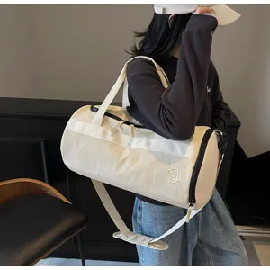 Große Canvas Sporttasche für Damen und Herren Fitness Training Reisetasche Umhängetasche