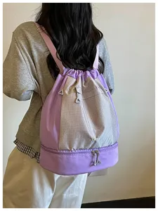 Sac à dos étanche à cordon avec séparation sec-humide, grand sac de sport et de fitness.