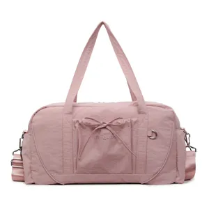 Large Capacity Travel Duffel Bag Waterproof Oxford Cloth Fitness Bag With Wet Dry Separation And Trolley Sleeve