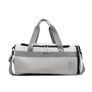 Graue Sporttasche für Damen und Herren, große Kapazität Fitness Training Reisetasche groß.