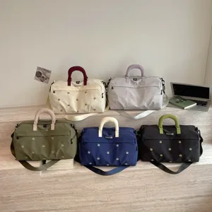 Large capacity dry-wet separation travel duffel bag in multi-colors, perfect for gym and short trips.