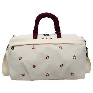 Large capacity travel duffel bag with dry wet separation for gym and short business trips.