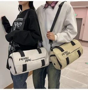 Duffle dry wet separation gym bag for short travel, large capacity sports luggage.