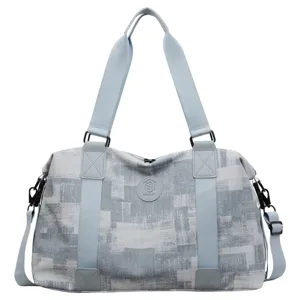 Vintage PU Leather Large Capacity Travel Bag Waterproof Dry Wet Separation Gym Duffel Bag Multi-functional Yoga Bag