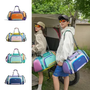 Large capacity travel duffel bag waterproof sports gym bag for men and outdoor short trips.